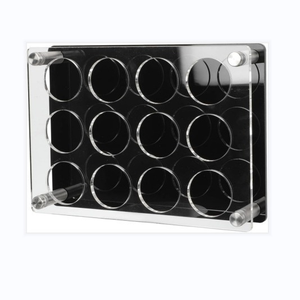 Support de rangement pour verres à <span class=keywords><strong>whisky</strong></span> et tequila, 6 trous, en acrylique transparent, résistant à l'eau, pour <span class=keywords><strong>plateau</strong></span> de dégustation - Product Image 2