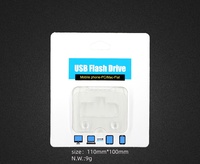 Boîte d'emballage en gros pour cartes mémoire TF/SD, avec emballage en blister et mini-boîte transparente en PP