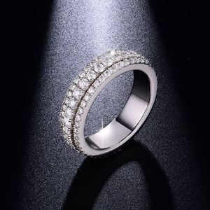 925 bijoux de fiançailles de luxe en argent sterling pour zircon et moissanite avec pierres principales bague de mariage en argent - Product Image 5