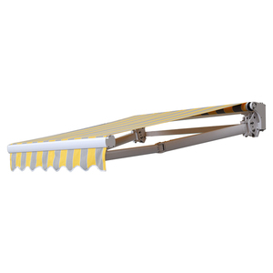 Double 304 en acier inoxydable chaîne de luxe jardin parasol extérieur en aluminium <span class=keywords><strong>motorisé</strong></span> rétractable balcon auvent bras - Product Image 5