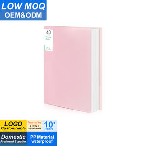 Carpeta Portafolio con 40 Bolsillos, Carpeta Portafolio <span class=keywords><strong>de</strong></span> 8.5" X 11", Carpeta con Capacidad para 80 Páginas con Fundas <span class=keywords><strong>de</strong></span> Plástico, Carpeta <span class=keywords><strong>de</strong></span> Plástico para la Escuela - Product Image 1