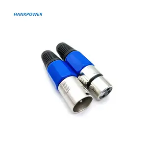 3Pin Colokan Mikrofon Stereo Audio Wanita XLR Jantan Konektor Konektor Kabel XLR 6.35Mm