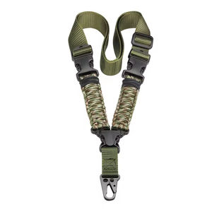 Sangle tactique réglable à un point, en nylon tressé durable, avec clip à dégagement rapide pour la chasse en extérieur - Product Image 4