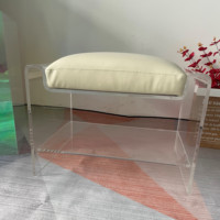 Chaise en acrylique de luxe en gros canapé à la mode transparente chaise en acrylique