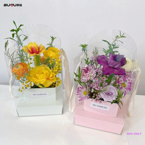 Nueva llegada portátil plegable caja <span class=keywords><strong>de</strong></span> ramo floral <span class=keywords><strong>bolsa</strong></span> <span class=keywords><strong>de</strong></span> regalo <span class=keywords><strong>de</strong></span> cartón con arreglo <span class=keywords><strong>de</strong></span> flores para ramos y materiales - Product Image 1