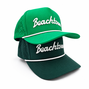 Golf Cap 5 Panel Laser Cut Hole Waterproof 3D Raised Embroidery Breathable Quick Dry Performance Unisex Outdoor Leopard Dot - Product Image 6