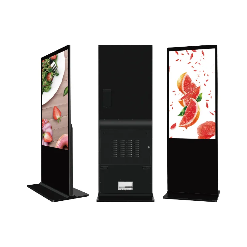 32 43 49 55 65-Zoll-Werbespieler Videowand kiosk vertikaler Player Boden stehendes Digital Signage-Display