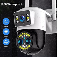 Cámara IP WiFi Yoosee 4K 8MP con Pantallas Dobles, Zoom 10X, Visión Nocturna en Color, Detección por IA, Audio Bidireccional, Cámara de Seguridad Inalámbrica