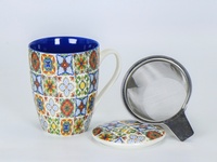 Fabricants Tasse d'infuseur à thé en céramique marocaine de style national bohème personnalisé tasse souvenir
