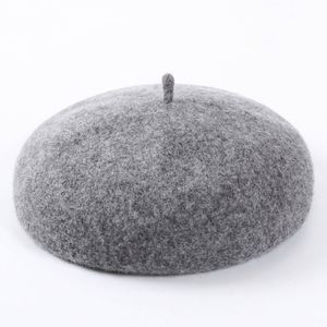 Women <b>Berets</b> French Style Lightweight Casual Classic Solid Color <b>Beret</b> Woolen Painter Hat - Product Image 2