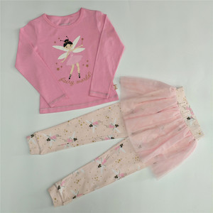 Vêtements pour enfants en gros, ensembles de pyjamas en coton imprimé pour filles, pyjamas avec pantalon imprimé intégral pour enfants, vêtements magnifiques - Product Image 4