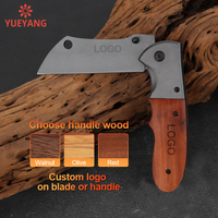 YUEYANG Compact Tactique Poche Couteau Pliant Camping En Plein Air Inoxydable Lame Survie Manche En Bois Offre Spéciale En Gros OEM