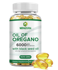 Oil of Oregano 6000mg with Black Seed Oil Softgels - High Carvacrol & Thymoquinone for Immune, Digestive & Respiratory Support - Product Image 1