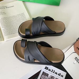 Sandalias de Plataforma Abierta con Tiras Cruzadas, Moda Verano 2025, Personalizadas, Casuales, de Suela Gruesa, para Mujer - Product Image 4