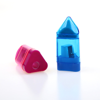 Taille-crayon manuel multifonction en plastique BECOL, coloré et mignon, avec gomme blanche, vente en gros