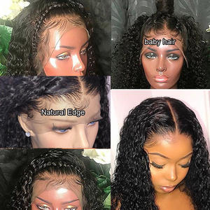 Perruques Courtes Bob avec Fermeture en Dentelle 4x4, Perruques Frontales en Dentelle Ondulée Brésilienne, Cheveux Humains Bouclés pour Femmes Noires, Densité 150% - Product Image 4