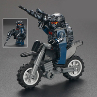 Figurine de soldat Delta Force Commando SWAT avec armes et équipement des forces spéciales, boucliers anti-émeute, en plastique ABS, blocs de construction à assembler