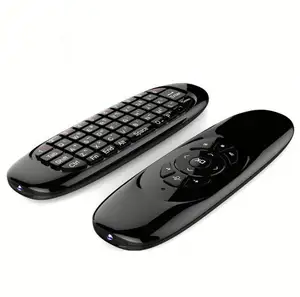 बड़ी बिक्री मिनी कीबोर्ड के लिए एंड्रॉयड टीवी बॉक्स 2.4g यूनिवर्सल रिमोट कंट्रोल एयर माउस C120 I8 H9 H18 H20
