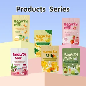 ผงเครื่องดื่มนมผสมชาเขียวพรีเมียม รสชาติสวยงาม พร้อมคอลลาเจน บรรจุกล่อง ใช้ร่วมกับเครื่องดื่มอื่นๆ - Product Image 2