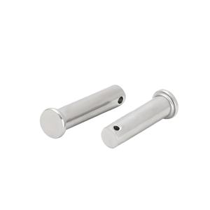 Goupilles d'axe à tête plate en acier au carbone zingué sur mesure OEM avec trous, goupilles à fourche en acier inoxydable avec clips, goupilles de positionnement GB882 - Product Image 1