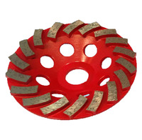 Disque de meulage diamanté turbo de 7 pouces (180 mm) pour le polissage du béton, meuleuse à disque de 7 pouces pour le meulage du béton