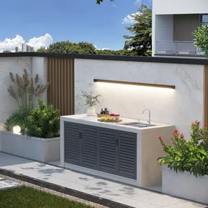 Nuevo estilo moderno para exteriores, lavabo para gabinete, lavabo de mármol, lavabo de mano de piedra para patio