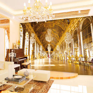 Personnalisé De Luxe Palais Royal Européen Papier peint Hôtel Salon Canapé <span class=keywords><strong>TV</strong></span> Fond Non tissé Papier Peint Papier Peint - Product Image 5