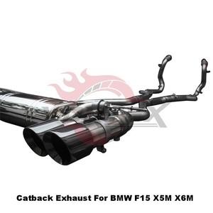 Kit d'échappement complet Vortex Bolt-On en acier inoxydable 304 pour BMW X5M X6M F15 F16 4.4T – Silencieux et système de tuyaux avant haute performance – Vente en gros usine - Product Image 5