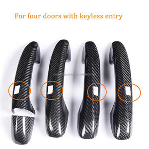 Pour mercedes-benz A B C E S CLA GLA GLB GLC GLE GLS EQC classe <span class=keywords><strong>AMG</strong></span> <span class=keywords><strong>GT</strong></span> W205 4 <span class=keywords><strong>portes</strong></span> en Fiber de carbone RHD LHD couvercle de poignée - Product Image 4