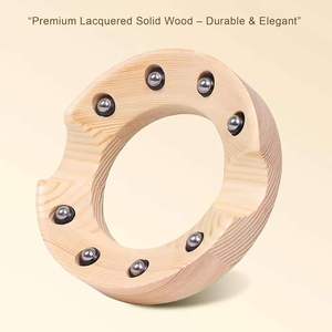 Wooden manual mini <b>bowling</b> ball spinner, round <b>bowling</b> ball spinner and wiper, <b>bowling</b> ball holder base - Product Image 4