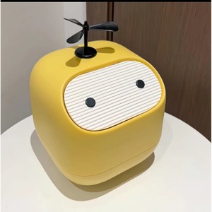 Mini poubelle de bureau Ninja 4L carrée avec couvercle à bouton-poussoir, poubelle intérieure pour chambre à coucher, bureau, rangement - Product Image 1