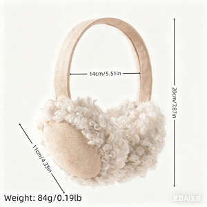 Meilleures ventes en gros à bas prix, <span class=keywords><strong>cache</strong></span>-oreilles en fourrure super chaud pour adultes, <span class=keywords><strong>cache</strong></span>-oreilles d'hiver en peluche pour l'extérieur - Product Image 3