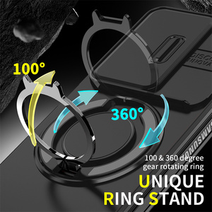 For Samsung Galaxy <strong>Z</strong> Fold 7 Case Magnetic Ring <strong>Holder</strong> 360 Swivel Bracket Slide Camera Protection Cover for Samsung <strong>Z</strong> Flip 7 6 - Product Image 4