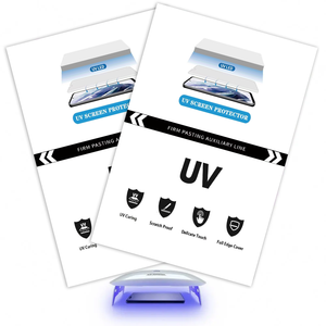 Protector <span class=keywords><strong>de</strong></span> Pantalla <span class=keywords><strong>de</strong></span> Hidrogel UV HD Transparente para Teléfonos Móviles con <span class=keywords><strong>Película</strong></span> Antiexplosión, Patrones Personalizables, Radio 2.5D/3D - Product Image 1
