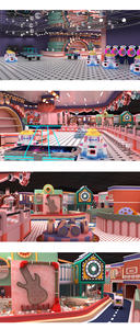 Centro Giochi per Bambini con Super Trampolino, Scivoli, Piscina di Palline, Labirinto e Giochi Interattivi - Product Image 2