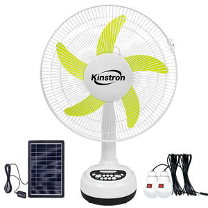 ソーラーテーブルファン16インチポータブルパワーバンクUSBファンクションメカニカル屋外プラスチック用 - Product Image 3