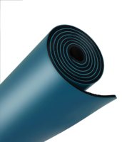 Esterilla de yoga ovalada ecológica, esterilla de goma PU con curva ovalada personalizada con agarre estupendo, esterilla de yoga para ejercicio