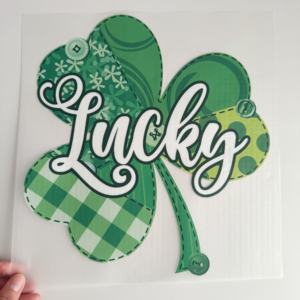 Tela PET Lavable con Estampado de Trébol del Día de San Patricio, Diseño de Dibujos Animados, Transferencia Térmica, Estampado en Caliente, Venta al Por Mayor - Product Image 2