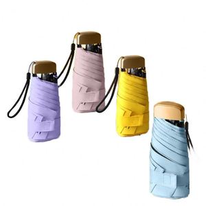 ร่มกันแดดป้องกันรังสียูวี 5 ชั้น พับได้เอง สีตามสั่ง ด้ามจับยางสีดำ พิมพ์โลโก้ ของขวัญทางธุรกิจ - Product Image 2
