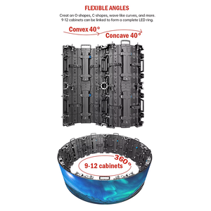 Écran d'affichage LED flexible d'intérieur P2.976 pour la location, adapté à toute combinaison incurvée <span class=keywords><strong>sur</strong></span> les scènes ou les concerts. - Product Image 5