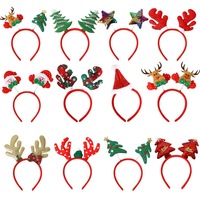 Bandeau de bois d'orignal de Noël cloches Explosions bandeau de coiffure pour les cadeaux décoratifs pour enfants mignons