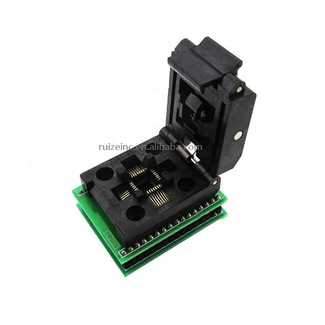 IC test socket 0.5mm picture lqfp48 to dip48 programming adapter tqfp48 to dip48  Tqfp32 Dip3 adapter