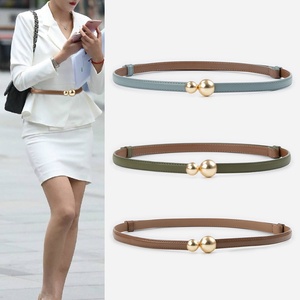 Cintura da <span class=keywords><strong>Donna</strong></span> <span class=keywords><strong>in</strong></span> Vera <span class=keywords><strong>Pelle</strong></span> di Vacchetta di Alta Qualità con Fibbia <span class=keywords><strong>in</strong></span> Lega - Product Image 1
