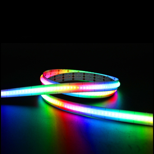 Led Cob Strip Light 5v SK6812 Rgb 320leds Addressable Car Light Strip Magic Color Running 10mm Strip Light