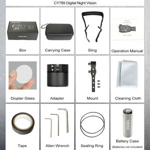 CY789 IR 5-50mm Vision nocturne vue de chasse en plein air accessoire de portée de caméra couleur pour le divertissement - Product Image 6