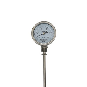 Jauge de température mécanique en acier inoxydable à tige bimétallique - Product Image 1