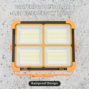 Lampada <span class=keywords><strong>Solare</strong></span> LED Ricaricabile Portatile 100W IP66 Design Sospeso per Illuminazione da Campeggio Esterna Luce di Emergenza LED <span class=keywords><strong>Corpo</strong></span> in ABS - Product Image 3