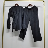 Nouvelle robe musulmane du Moyen-Orient Dubaï pour hommes, haut et pantalon, ensemble de 2 pièces, abaya, robe turque pour femmes