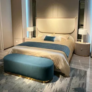 モダン無垢材高級ベッドルームセット中国製シングル木製ベッドキングクイーンベッドルームセットホワイトアメリカンスタイルベッドルームセット