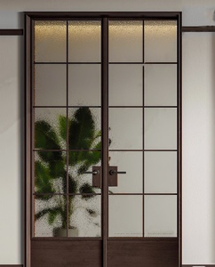Pintu Ayun Kaca Tempered Berbingkai Aluminium Alloy Modern Premium Anti Angin Dengan Garansi 5 Tahun Untuk Villa - Product Image 1